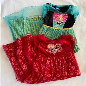 Two girls size 6 Disney Princess nightgowns